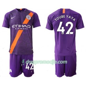 Manchester City Dres Toure Yaya 42 Dječji Treći 2018/19 Kratkih Rukava